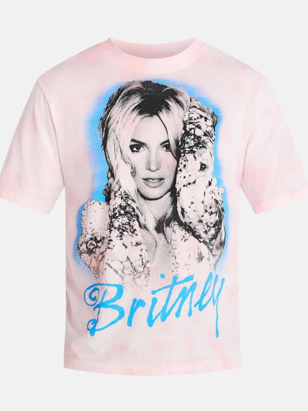 Britney Spears Oversized Boxy Fit Graphic Tee Shirt